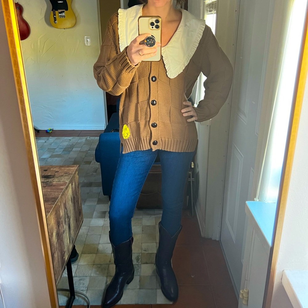 GANNI rope knit cardigan